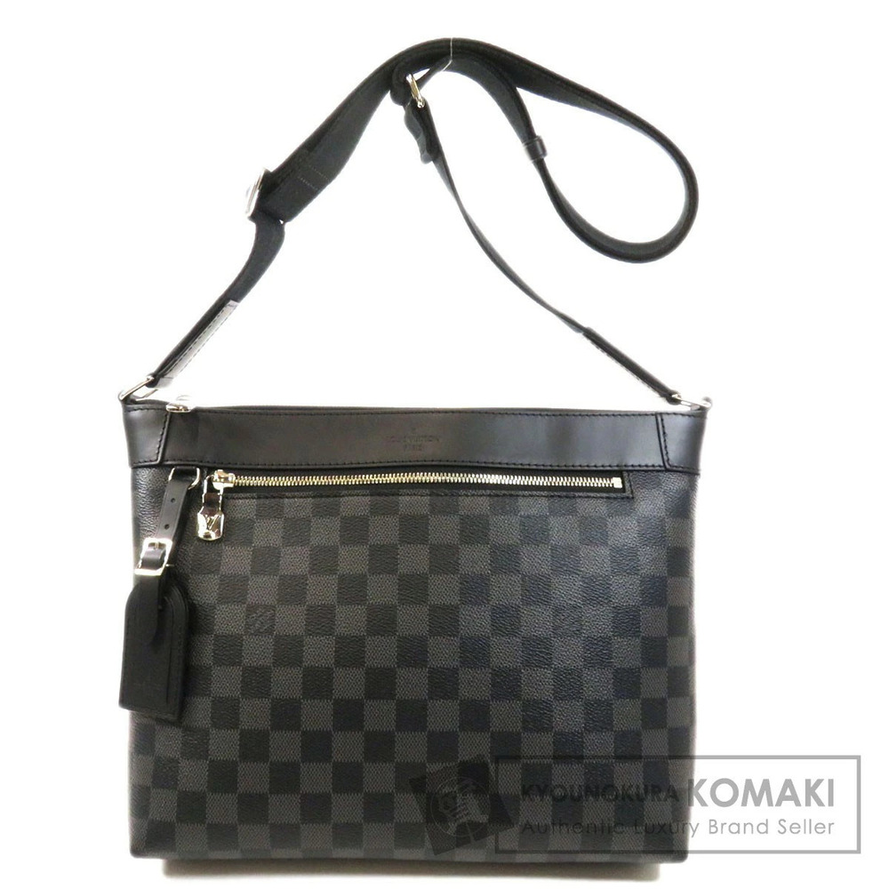 Louis Vuitton Mick NM Damier Graphite Black Shoulder Bag Canvas